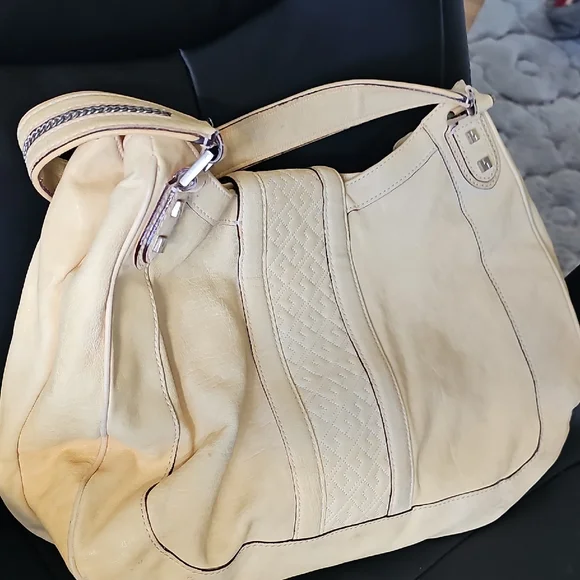 L.A.M.B. Pale Yellow Leather Bag - Picture 2 of 11